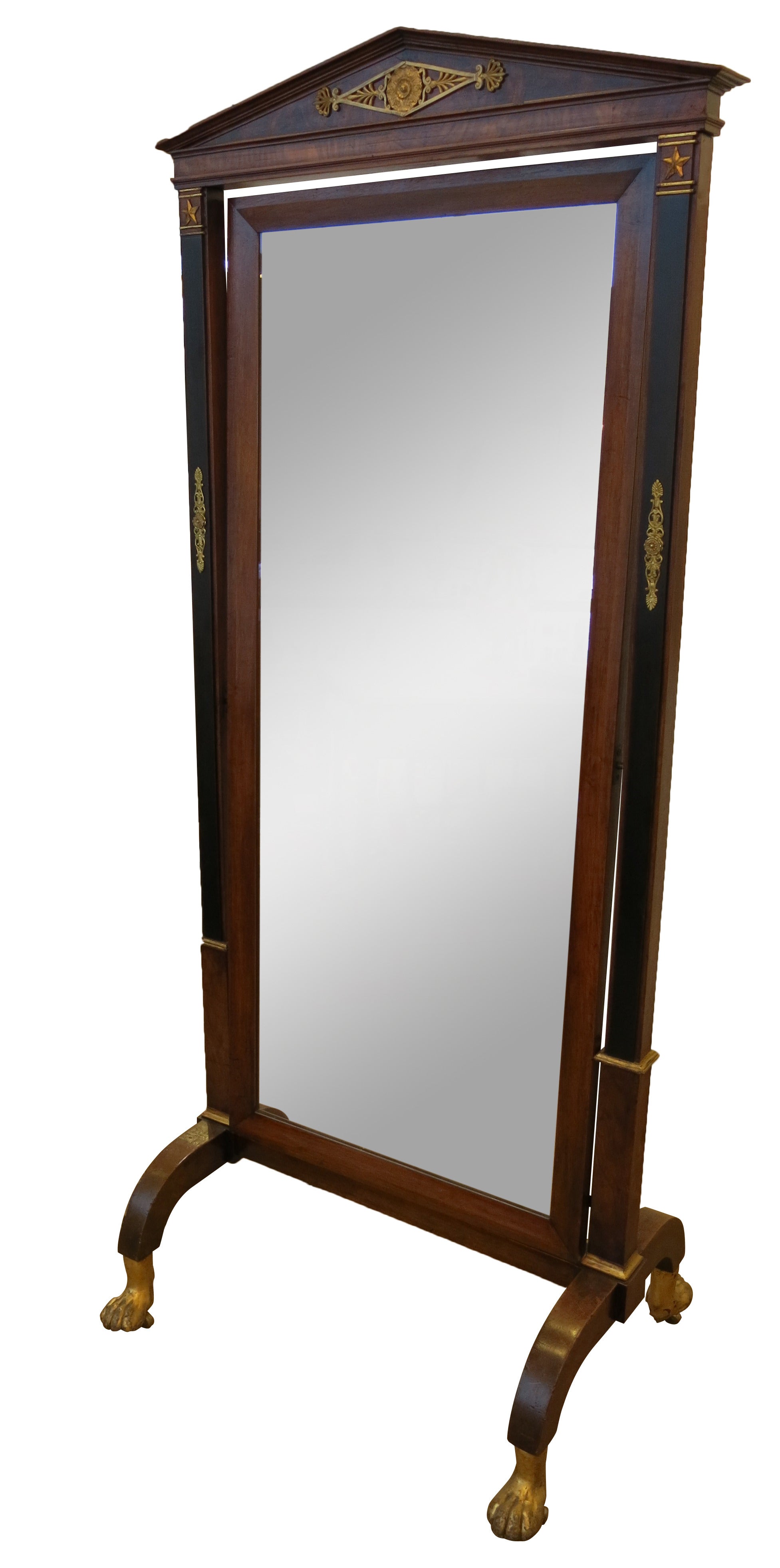 A Fine Charles X Style Cheval Mirror For Sale