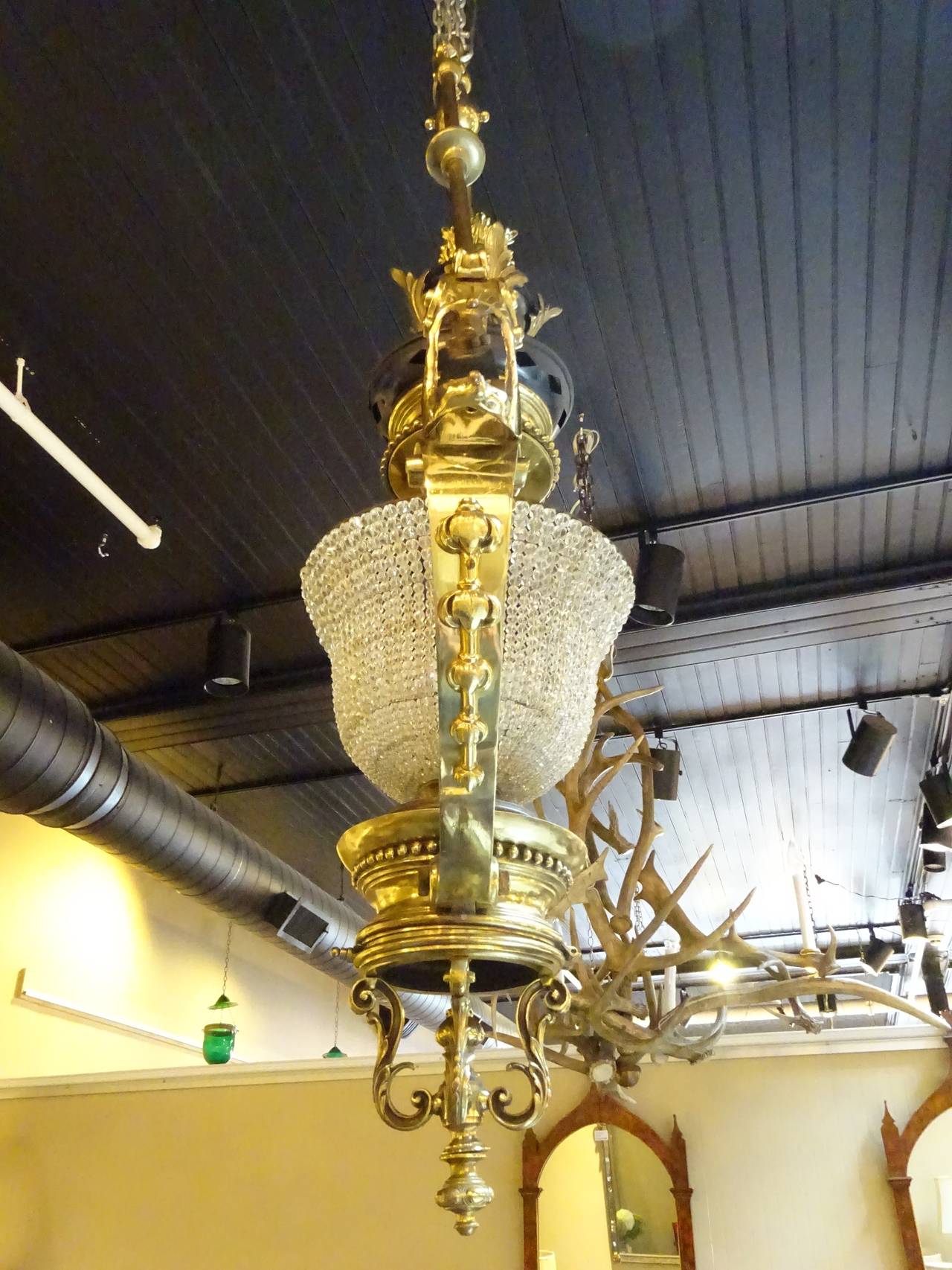 Massive Victorian Bronze Chandelier Attributed to F&C Osler at 1stDibs