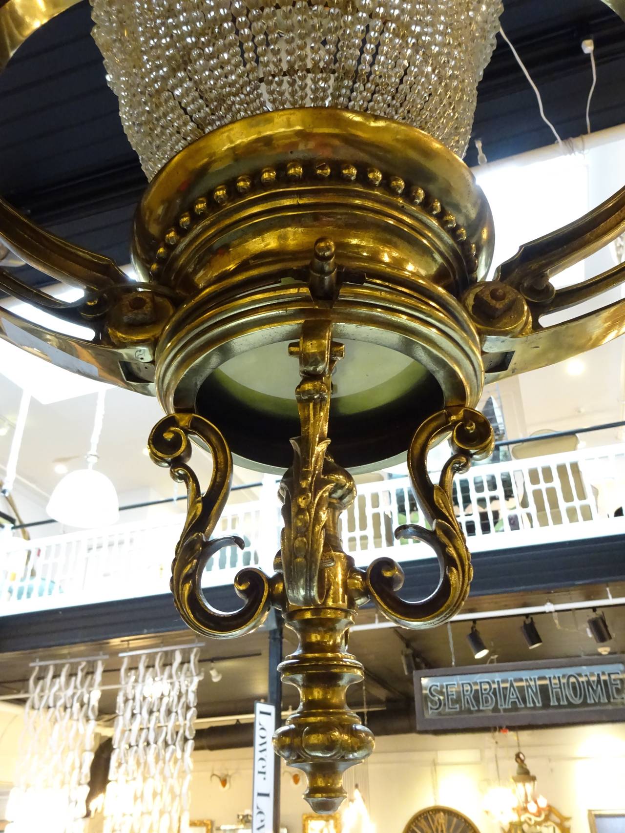 Massiver viktorianischer Kronleuchter aus Bronze:: zugeschrieben F&C Osler (Englisch)