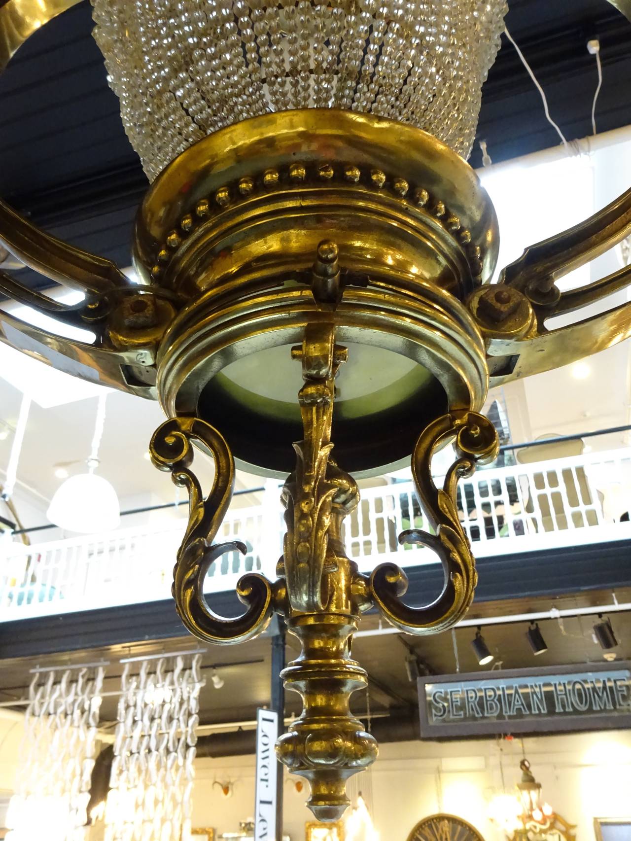 Massive Victorian Bronze Chandelier Attributed to F&C Osler at 1stDibs