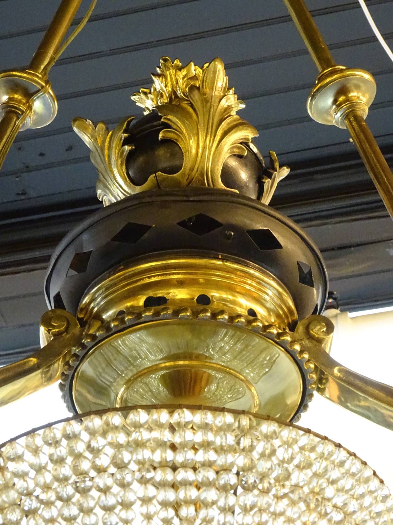 Massiver viktorianischer Kronleuchter aus Bronze:: zugeschrieben F&C Osler im Zustand „Gut“ in Atlanta, GA
