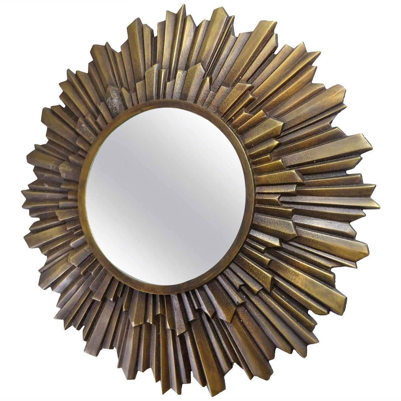 Small Bronze Starburst Mirror