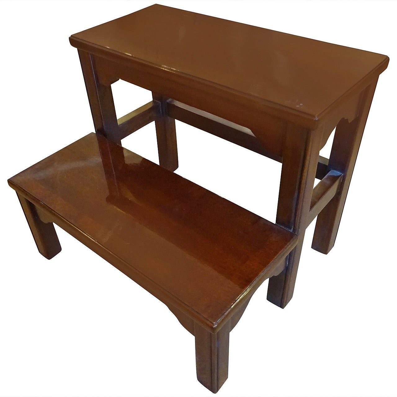 Georgian Style Mahogany, Two-Step Stool