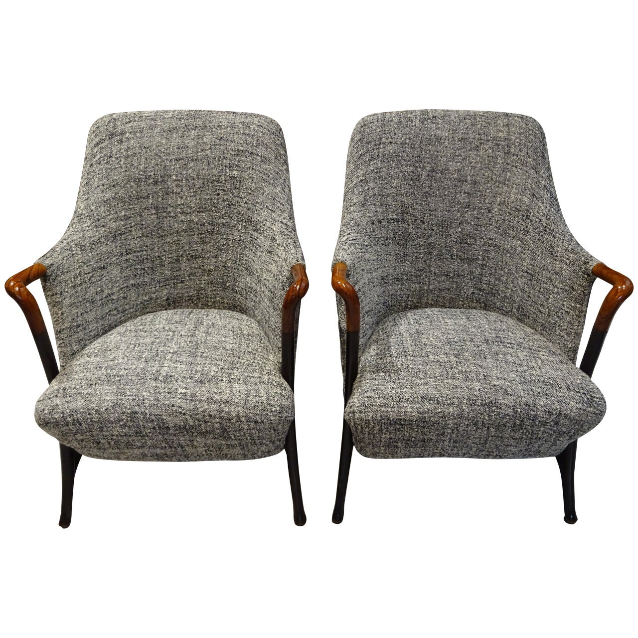 Pair of Mid-Century Italian Club Chairs