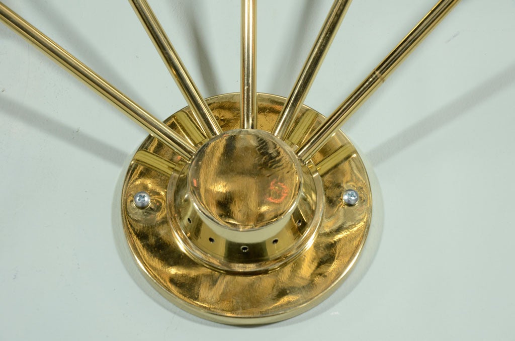 Brass 1950's Sputnik Sconces