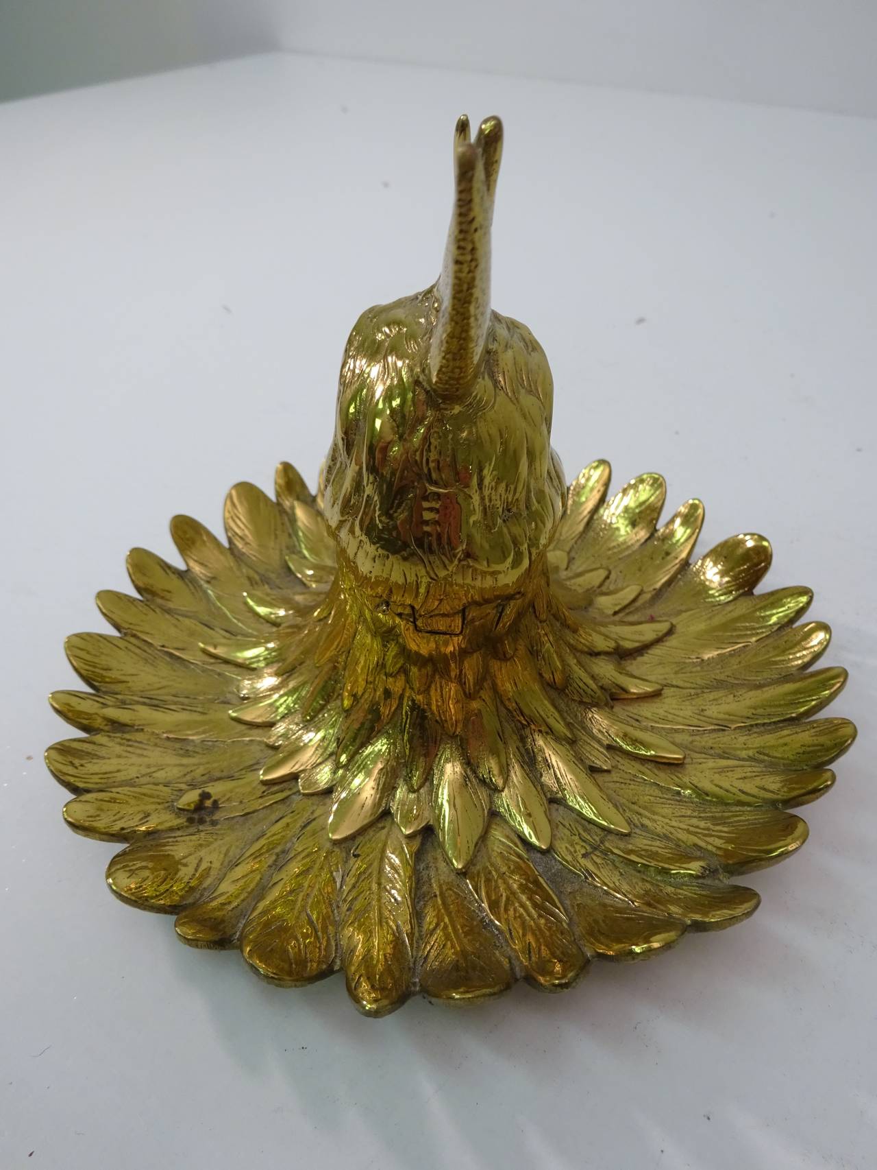 French Bronze Rooster Motif Match Striker In Excellent Condition In Oaks, PA