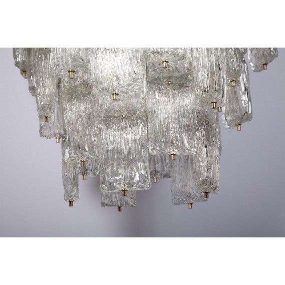 Barovier Mattonella Glass Chandelier