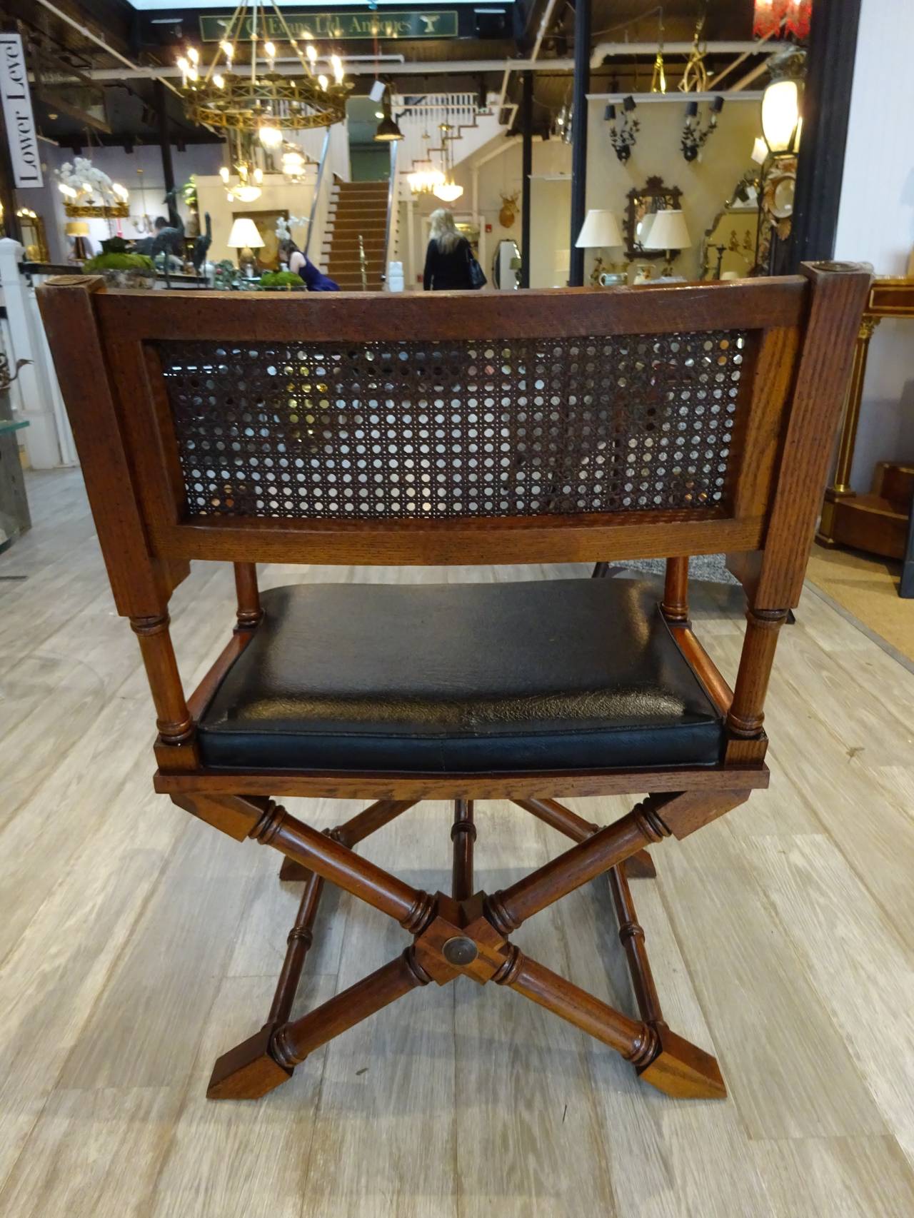 Mid-Century Modern Pair of Mid-Century Campaign Chairs