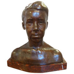 Bronze Portrait Bust of Henry Plumer McIlhenny 3