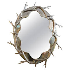 Antler Mirror in the manner of Arthur Court