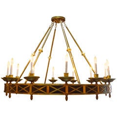 Large French Modern Neoclassical Style Chandelier