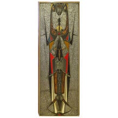 G. Foster, 1950 Mixed-Media Enamel Composition 4