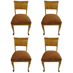 Four Biedermeier Dining Chairs