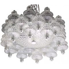 Seguso Vetri d' Arte Glass Chandelier
