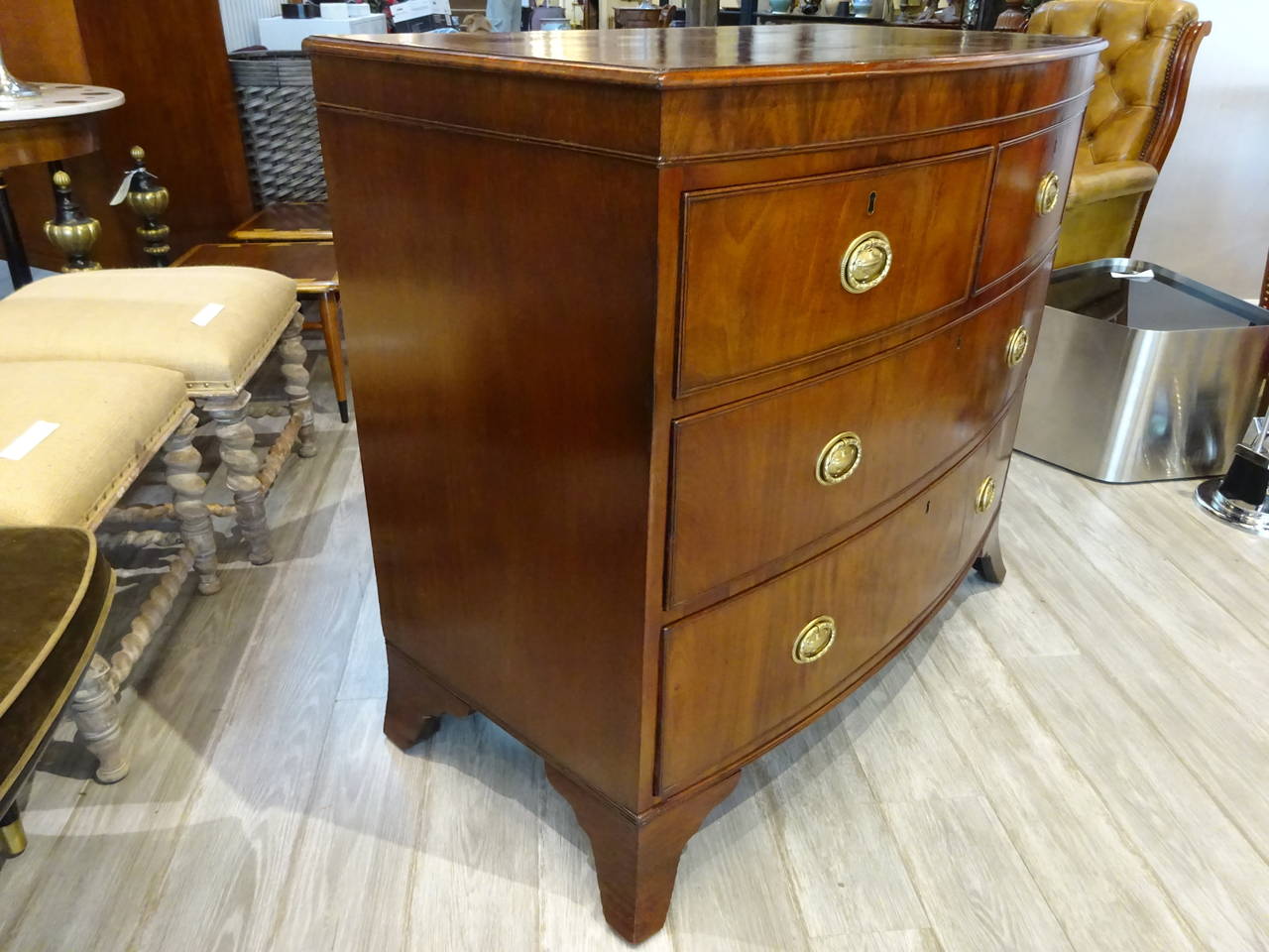 Georgian Bow-Front Chest