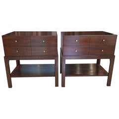 Pair of Parzinger Style Nightstands