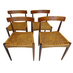 Set of Four Dining Chairs by Arne Hovemand-Olsen Set of Four Dining Chairs by Arne Hovemand-Olsen