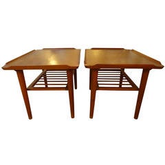 A Pair of Teak Side Tables by Georg Jensen for Kubus