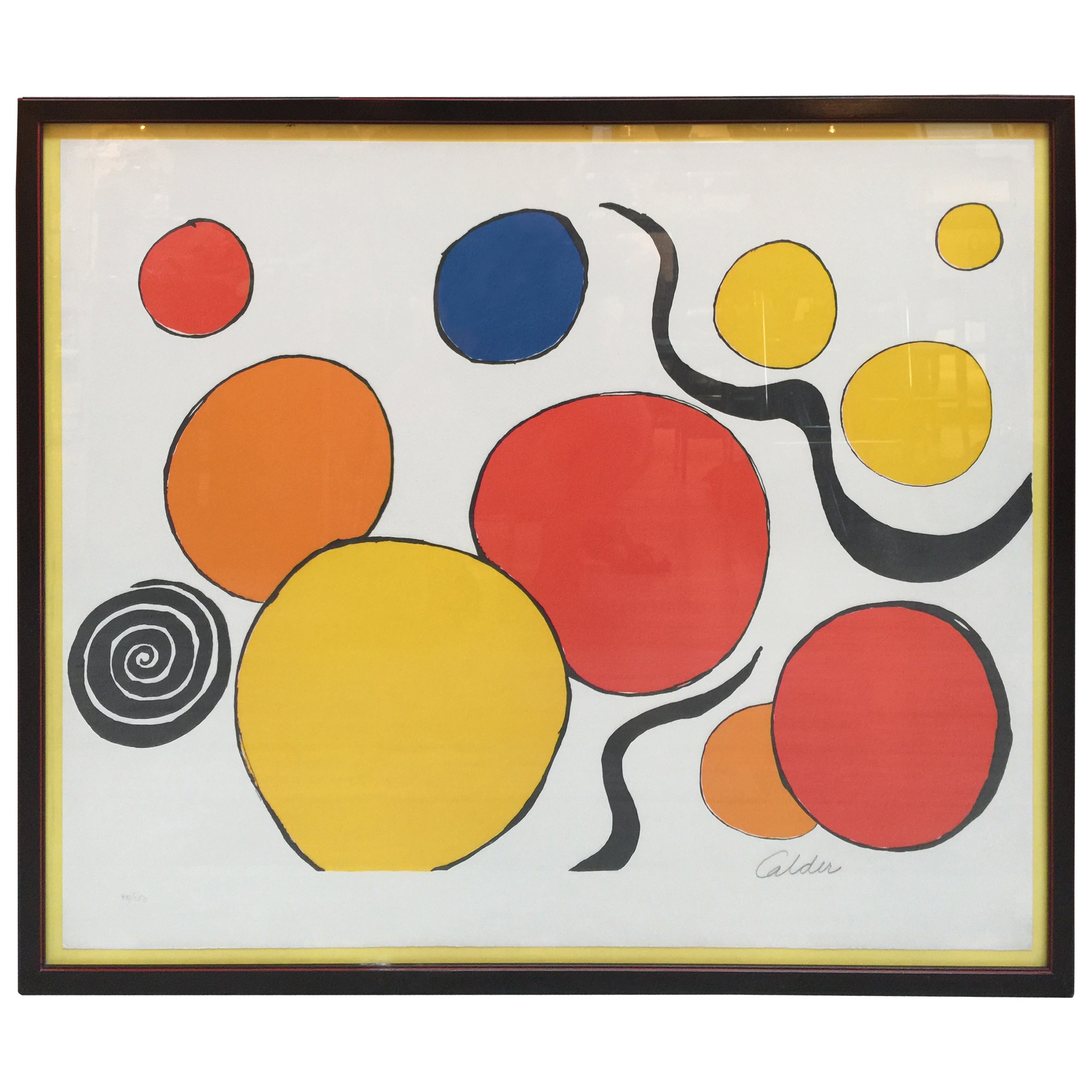Alexander Calder, "Boules, Rouge et Jaune, " 1969