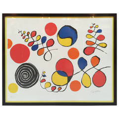 Alexander Calder, "Black Spiral, Yin Yang and Swirls" 1969