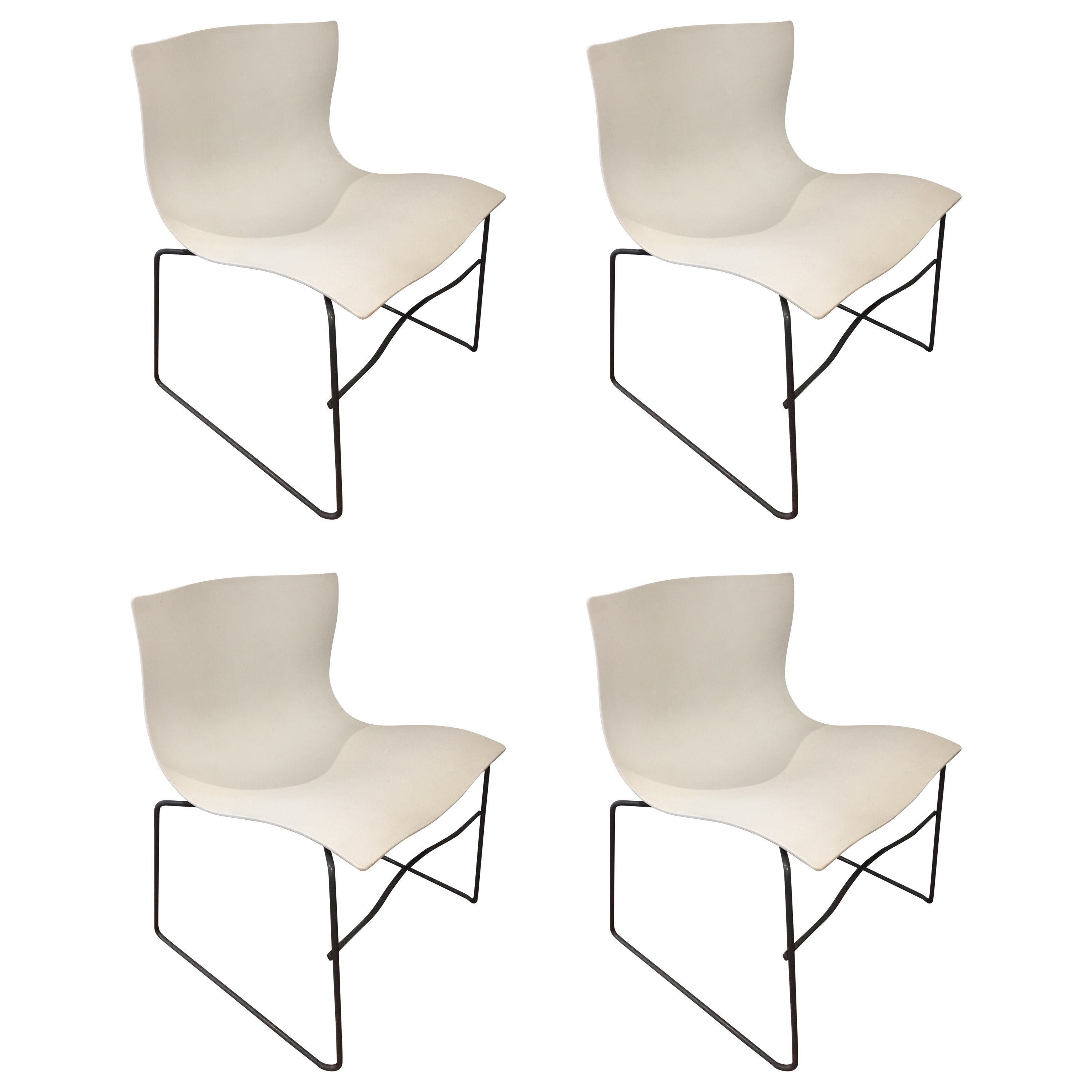 Four Knoll Handkerchief Chairs For Sale