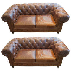 Refurbished English Chesterfield Sofa