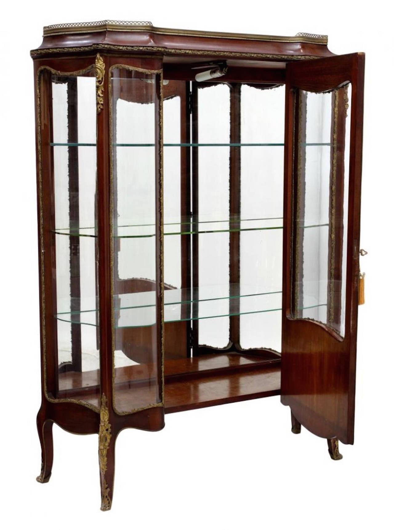 Large Louis XVI Style Venus Martin Curio Cabinet