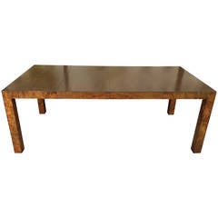 Gorgeous Burl Wood Dining Table by Milo Baughman for Thayer Coggin