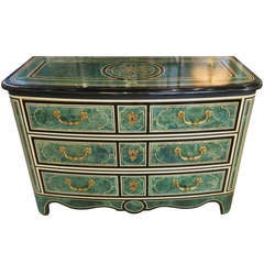 Importante commode en malachite de style Régence de Jansen