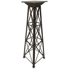 Used Neoclassical Zinc and Iron Pedestal