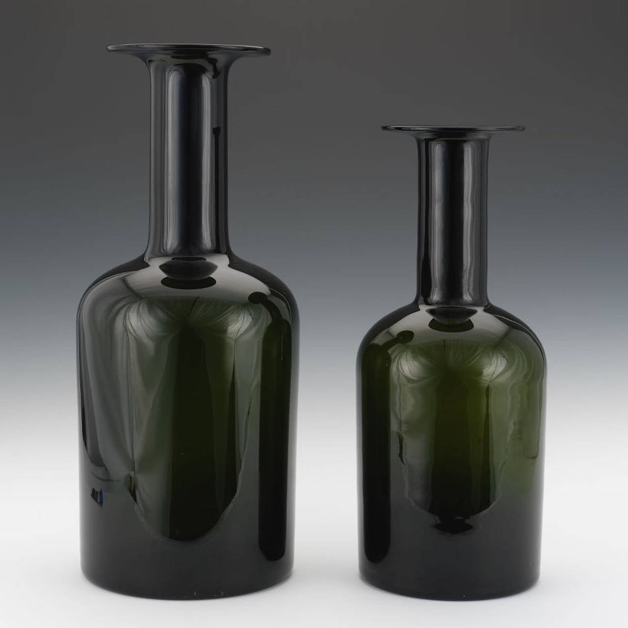 Mid-Century Modern Two Otto Brauer Bottling Vases