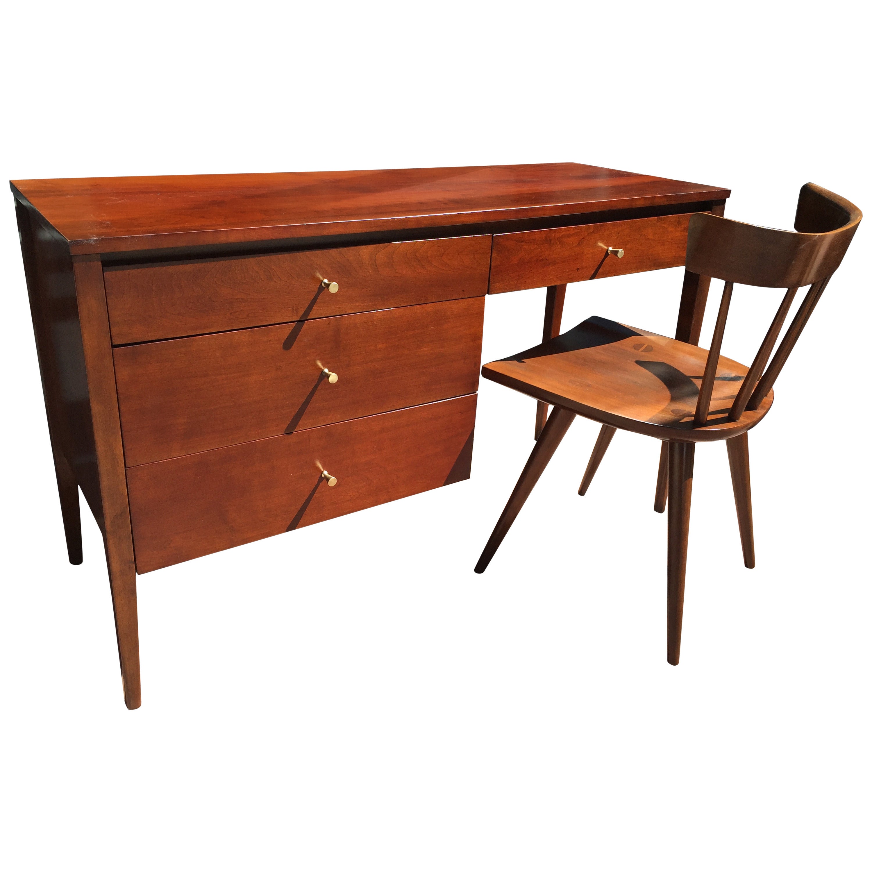 Paul McCobb for Planner Group Desk and Chair For Sale