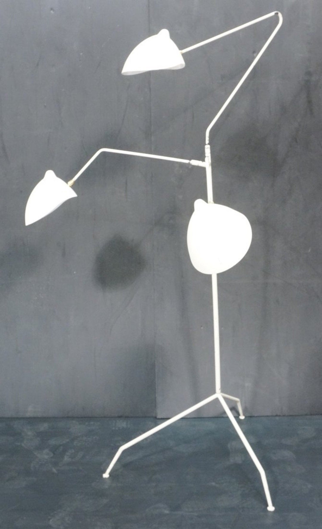 serge mouille three-arm floor lamp