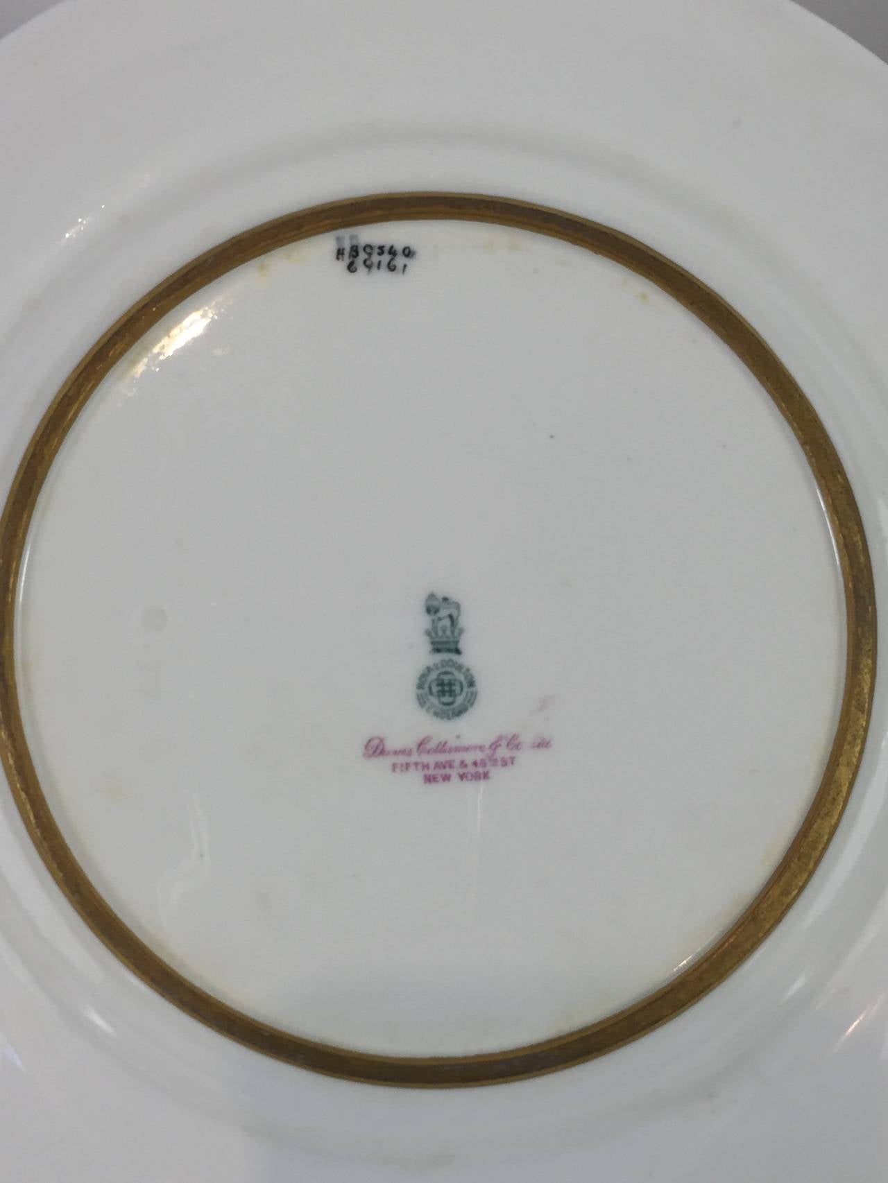 Great Britain (UK) Set of Eight Royal Doulton Gilded Age Dinner Plates