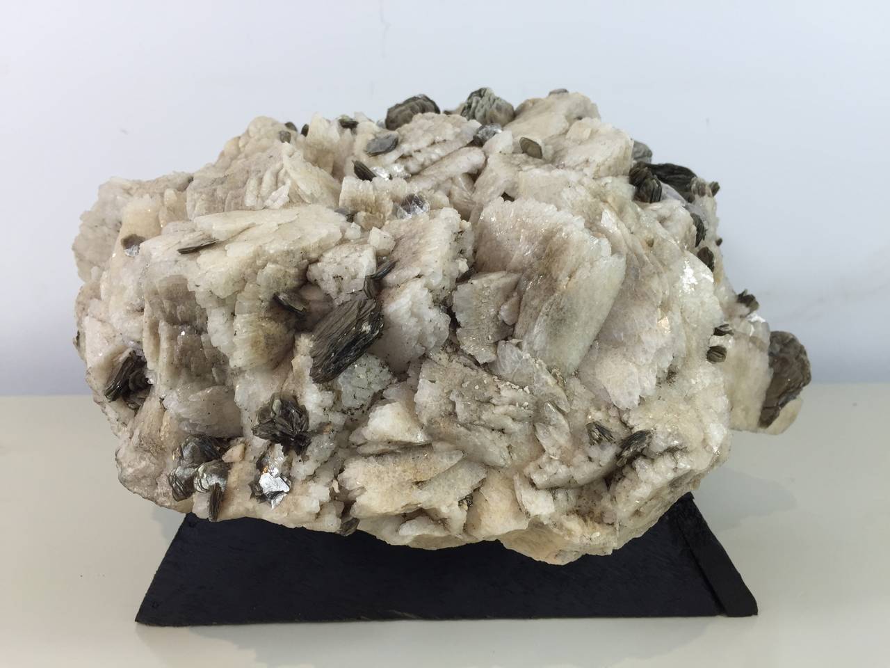 Organic Modern Large Madagascar Specimen Quartz and Carbon Geode