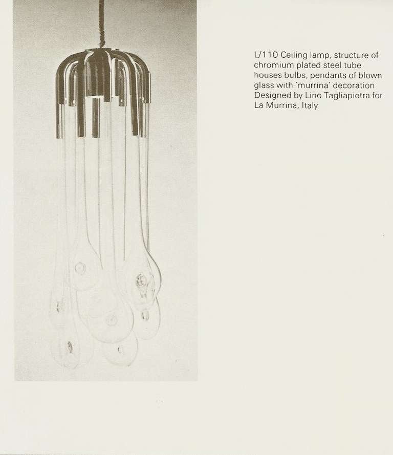 Lino Tagliapietra Chandelier, circa 1972 In Good Condition For Sale In New York, NY
