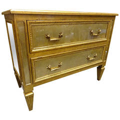 Gilt Eglomise Neoclassical Style Commode