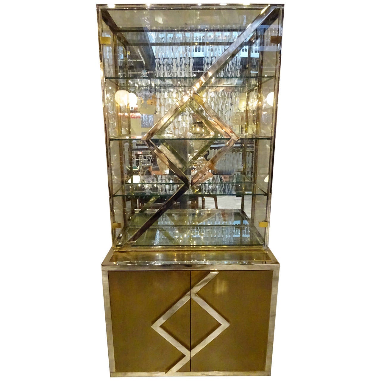 Cartier Bronze and Chrome Display at 1stDibs