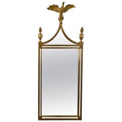 Hepplewhite Stye Giltwood Eagle Mirror