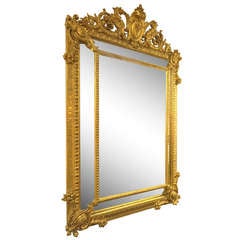 A Fine Napoleon III Water Gilt Mirror