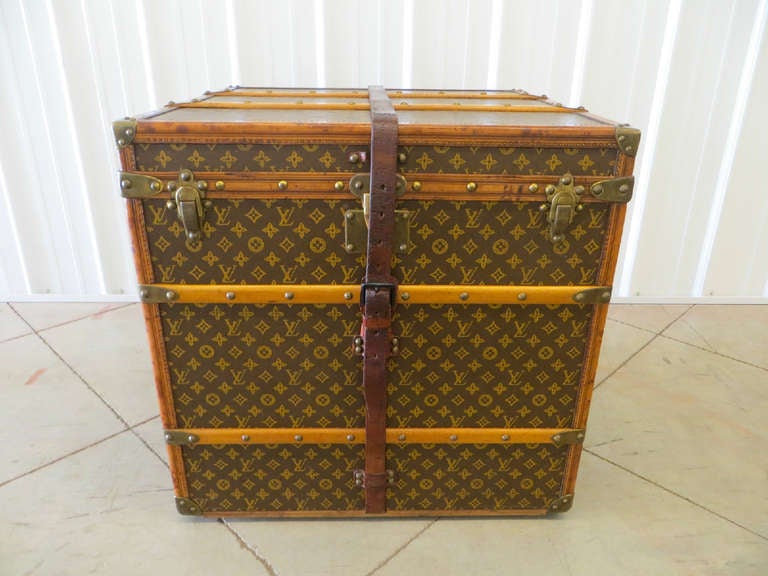 Louis Vuitton Monogram canvas cube trunk in amazing condition; Price: $37,000.

Dimensions: 
24.5'' length x 25.5