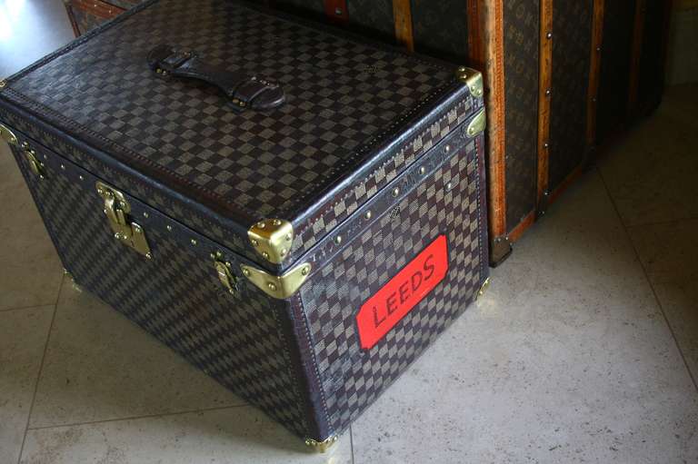 20th Century Top-of-the-line Louis Vuitton Damier Canvas Steamer Trunk In Excellent Condition