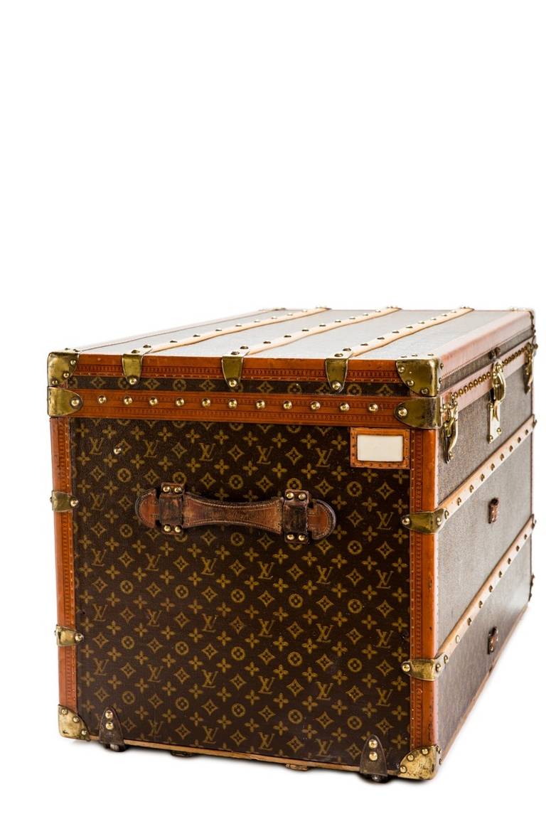 Louis Vuitton Monogram Canvas Full-Size Ladies' Wardrobe Trunk, Circa 1940s; Price: $21,800. Dimensions: 40