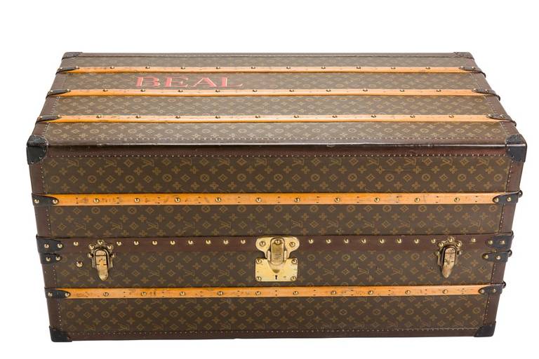 Louis Vuitton monogram wardrobe trunk, circa 1940s. Price: $24,500.

Dimensions: 
44