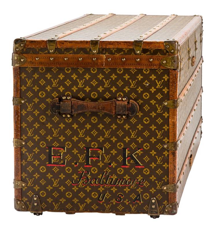 Mid-20th Century Louis Vuitton Monogram Canvas Steamer Trunk