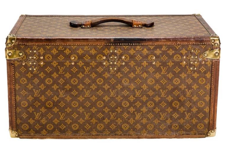 French Louis Vuitton Monogram Canvas Small Steamer Trunk