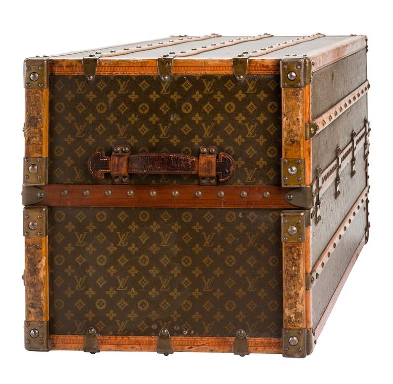 Mid-20th Century Louis Vuitton Monogram Canvas Top-Loader Wardrobe Trunk For Sale