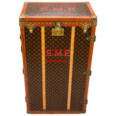 Antique Louis Vuitton Monogram Canvas 24 Shoe Trunk, Circa 1925