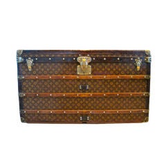 Antique Early 20th Century Louis Vuitton Steamer Trunk