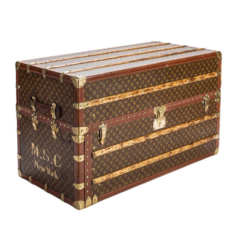 Louis Vuitton Monogram Canvas Double Wardrobe Trunk For Sale at 1stdibs